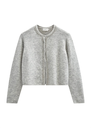 Ibra cardigan Light Grey Melange Copenhagen Muse 
